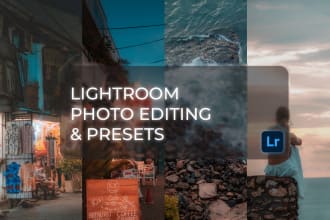 do photo editing and create custom lightroom presets