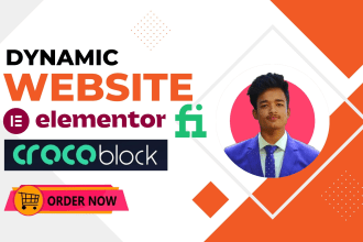 create wordpress website with elementor pro and crocoblock