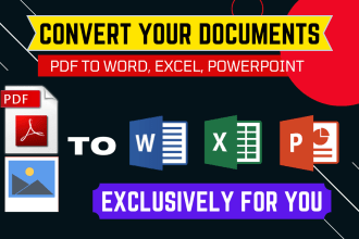 converts PDF to word, PDF to excel, image to word, etc