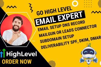 setup email deliverability on go high level or fix email ghl problems