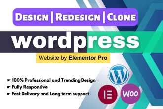 design, redesign, update, edit, copy clone or revamp wordpress website