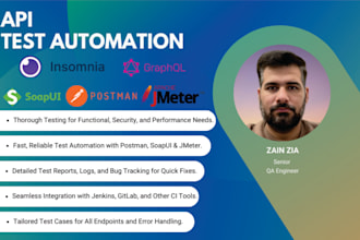 do API automation testing with cypress, insomnia, postman, and jmeter