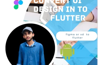 develop flutter mobile apps ui for android