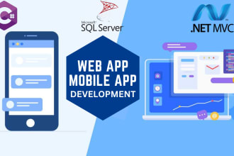 make web application and mobile app and software
