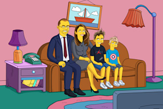 draw simson yellow character from your photo
