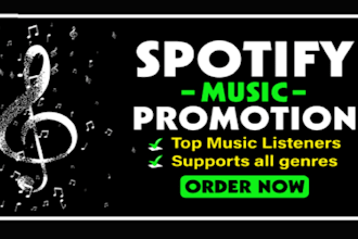 do massive music promotion playlist to real and active audience