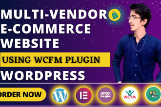 build multi vendor ecommerce website using dokan and wcfm