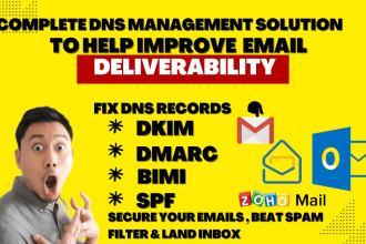 setup or fix dkim, dmarc, bimi and spf to improve email deliverability