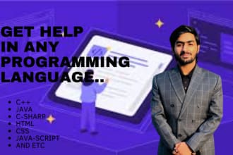 help you in java, cpp, c sharp, pyhton programming languages