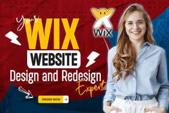 create wix website design or wix website redesign or wix website development