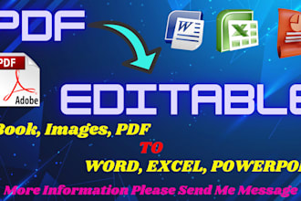 convert ebook, PDF, images to editable format