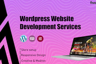 create an ecommerce online store,design wordpress website