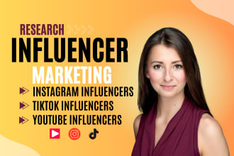 find instagram, youtube, tiktok influencers list for you