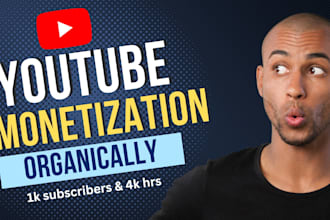 promotion for youtube channel monetization organically