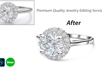 do high quality jewelry photo retouching and image editing 24 hours