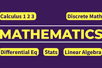 be your expert phd math tutor for calculus, linear algebra, and odes