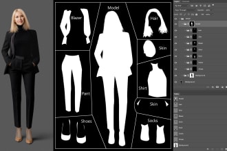 do multi clipping path and separate layer mask service