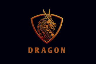 do make awesome beautiful dragon logo just in 16 hours