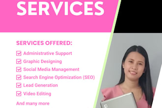 be your virtual assistant for all administrative needs