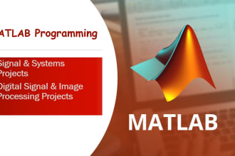 do matlab programming for digital signal and image processing projects