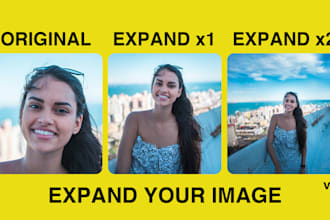 extend, expand, resize your photo using ai