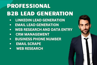 do b2b lead generation,business leads and linkedin outreach