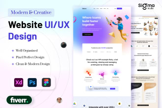 design modern web templates PSD websites and uiux websites