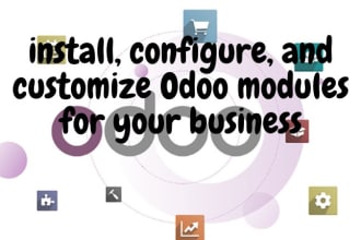install, configure, and customize odoo modules