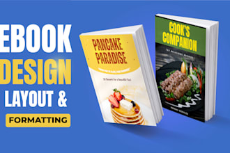 design a professional ebook cover and layout