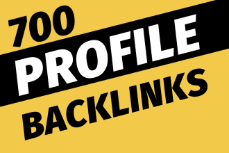 boost your website SEO with powerful 700 profile backlinks