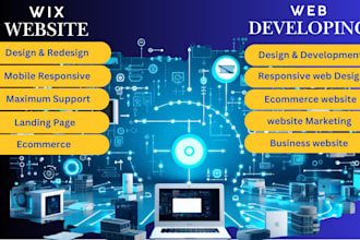 create wix website design , redesign, replicate wix website
