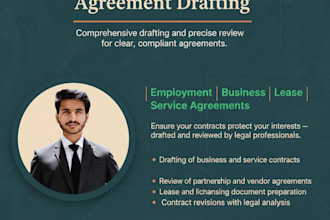write professional legal contracts and legal agreements