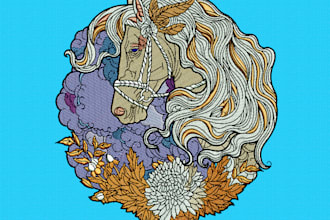 digitize image for embroidery into dst, pes, pxf etc embroidery file
