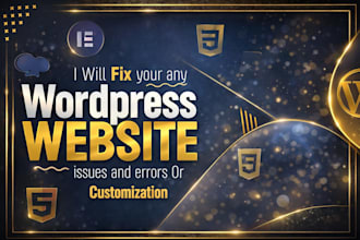 fix any wordpress issue, error, or bug fast with expert troubleshooting