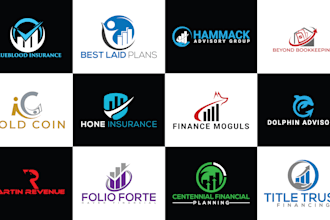 do financial consulting and credit repair logo design