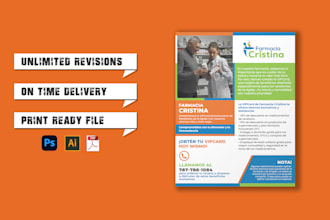 design health care homecare, educational flyers or brochures