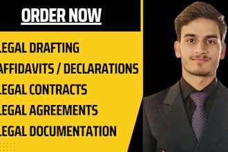 draft your legal documents, contracts, and affidavits
