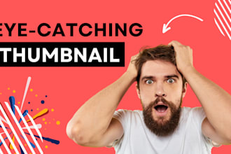design eye catching miniature youtube thumbnail design
