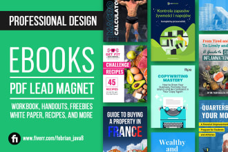 design ebook, PDF lead magnet, workbook, white paper