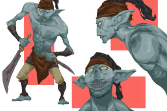 create characters and character design sheet