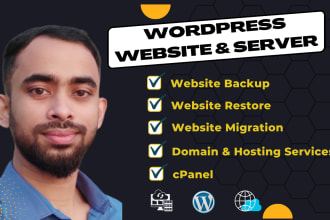 transfer or migrate, backup your wordpress website