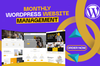 do monthly wordpress website management and maintenance