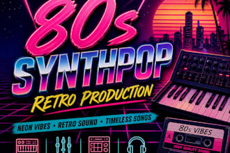 produce an 80s synthpop or retro pop song