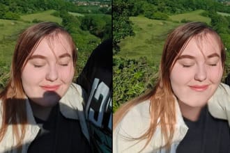 do shadow remove from face and background