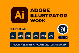 do any adobe illustrator work and edit