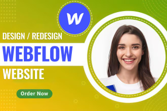 design, redesign, or develop webflow website, webflow expert