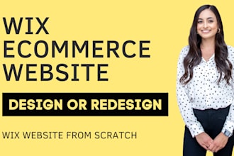 design or redesign wix website and wix ecommerce website