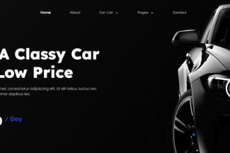 build a professional car rental booking website