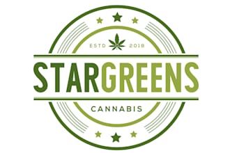 design modern cannabis cbd weed marijuana cannabis logo