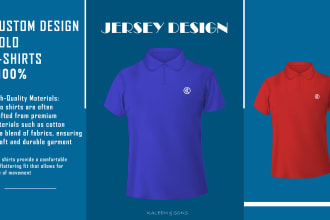 custom design and manufacture polo shirt for your team